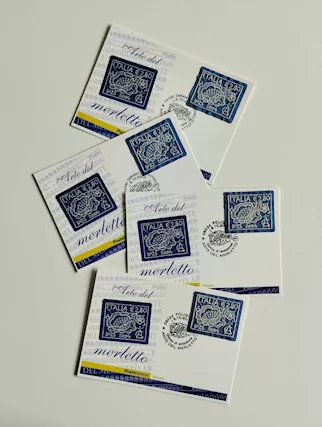Cartolina filatelica Merletto