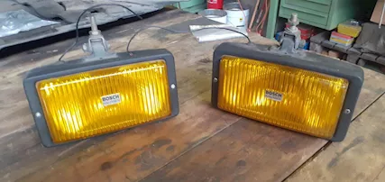 Fari Vintage Originali Bosch H3 Yellow