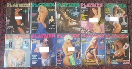Lotto 10 Playmen Moana Pozzi Carmen Russo Prati