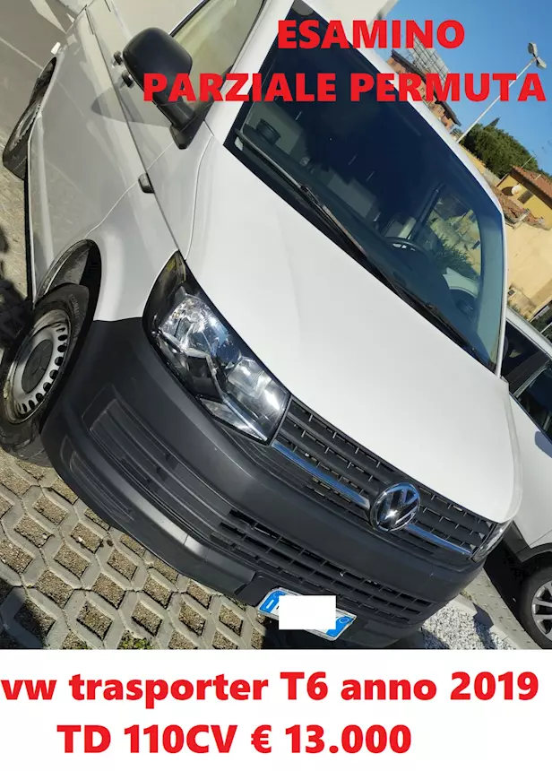 Furgone VW Trasporter T6 del 2019, ottime condizioni, unico proprietario