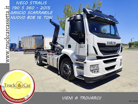 868 IVECO STRALIS 190S360-2015-GANCIO SCARRABILE NUOVO BOB