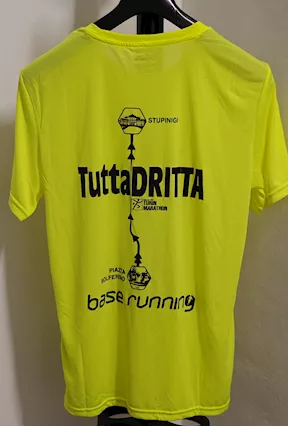 T-shirt Diadora gara Tutta Dritta Torino 2025, taglia L, mai usata - Foto 2