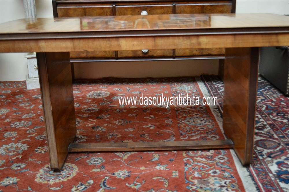 Tavolo da pranzo/scrittoio stile Art Déco anni 40/50, in ottime condizioni - Foto 4