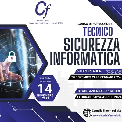 Corso di formazione tecnico di sicurezza informatica