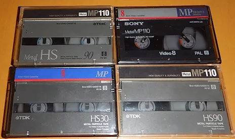 Videocassette Video 8 mm