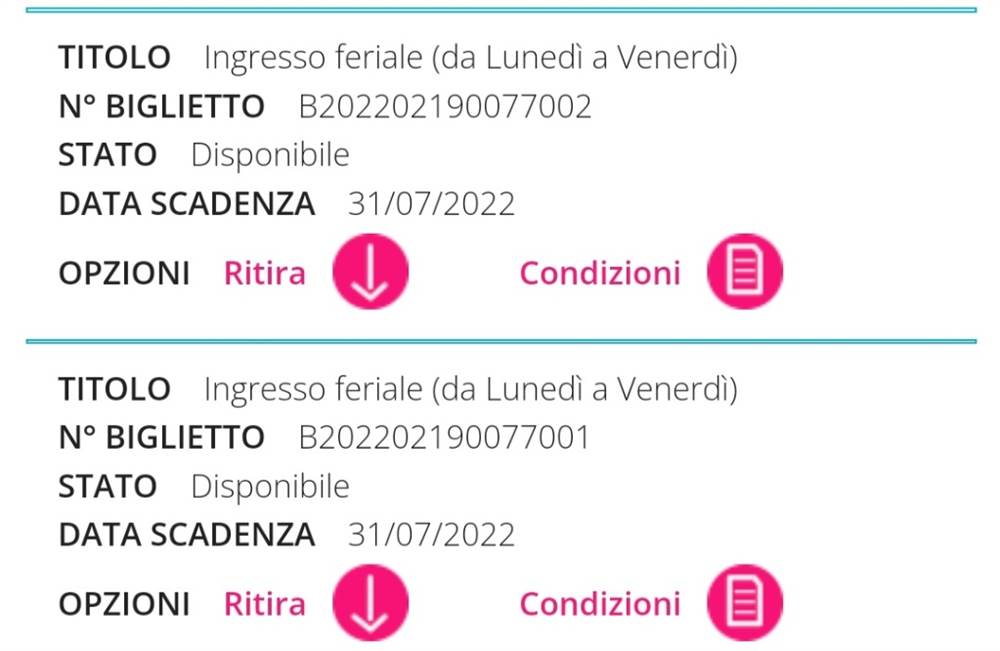 Biglietti terme