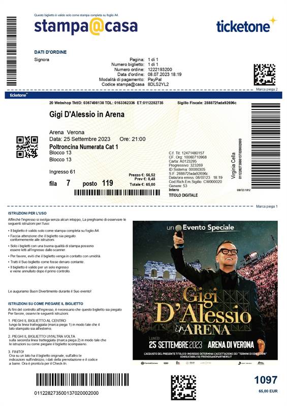 Gigi d'Alessio concerto Verona