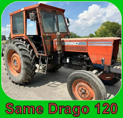 Trattore Agricolo Marca Same Drago 120 RM2 da CV 115 Anno 1980 - Foto 2