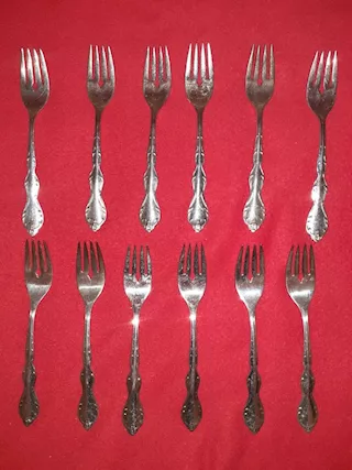 Servizio 41 Posate Vintage SilverPlated WM Rogers MFG.CO USA, ottimo stato - Foto 3