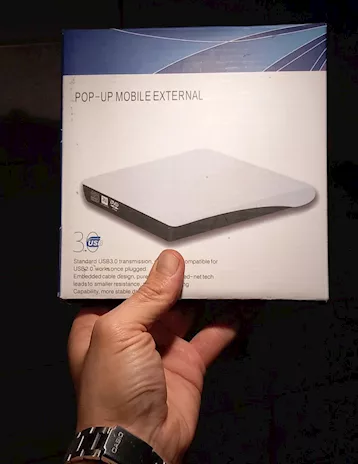 USB Pop-up Mobile esterno DVD-RW, come nuovo - Anteprima 1