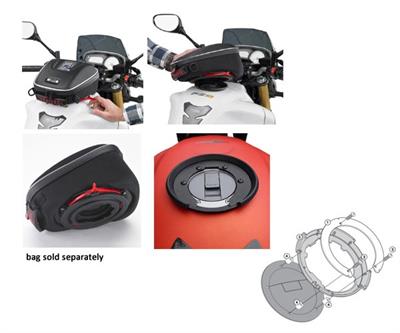 Givi BF04 Flangia Tanklock per borsa serbatoio