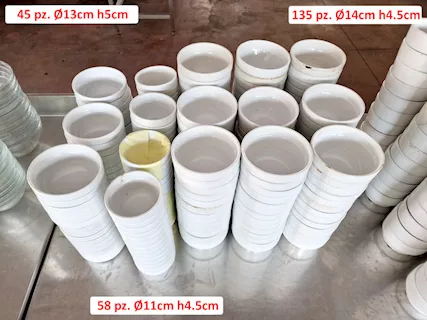 Ciotole in ceramica usate