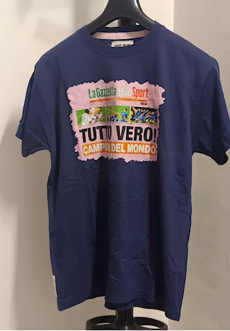 T-shirt commemorativa vittoria Italia mondiale calcio 2006
