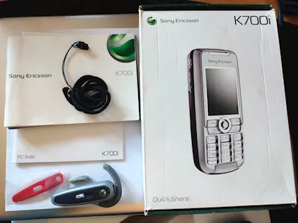 Cellulare SONY Ericsson K 700i vintage, colore argento - Foto 4