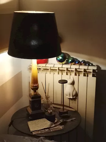 lampada in stile da tavolo in