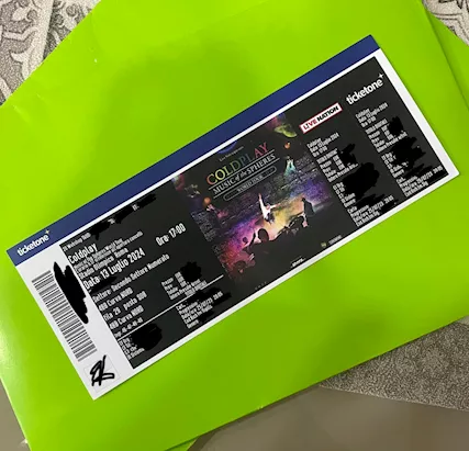 Biglietto Coldplay 13.07.2024