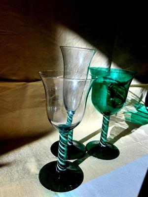 Servizio di bicchieri di murano, colore verde - Foto 4