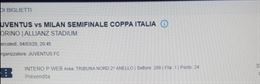 Biglietti Juventus-Milan