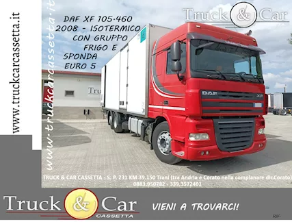 974 DAF XF 105.460-2008-ISOTERMICO+FRIGO+SPONDA-EURO 5