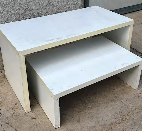 Banco bianco AC 44270, in legno - Anteprima 5