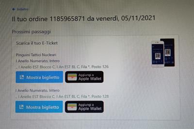 Cedo 2 Biglietti Pinguini
