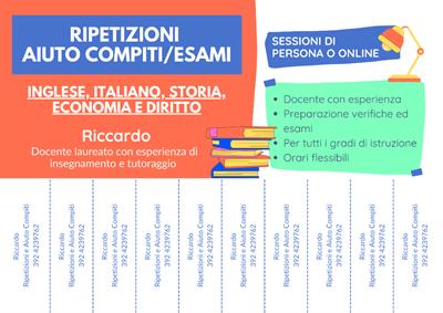 Aiuto compiti e ripetizioni a Pordenone e online
