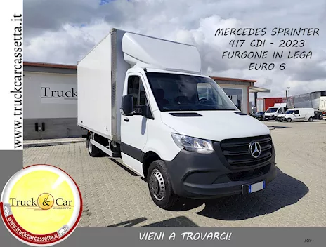 Mercedes Sprinter 417 CDI - 2023 - furgone in lega - Euro 6