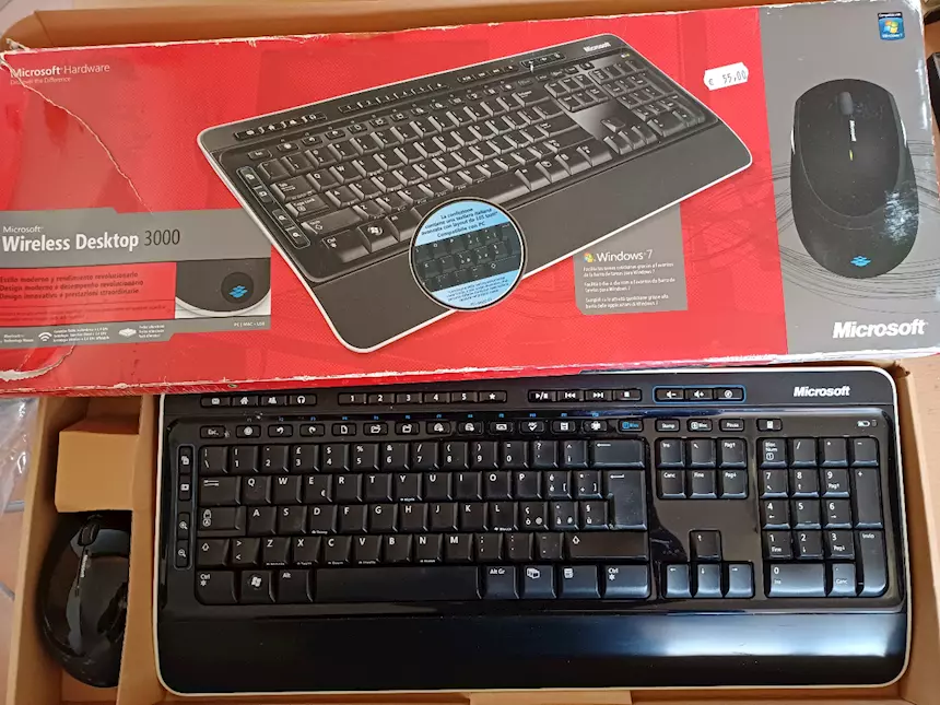Microsoft Wireless Desktop 3000 tastiera RF NERO