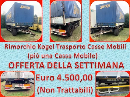 Rimorchio Kogel Trasporto Casse Mobili