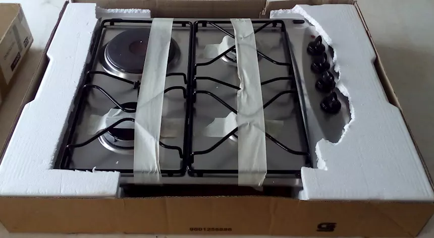 Piano cottura Whirlpool 3 fuochi gas + 1 piastra elettrica - Foto 6