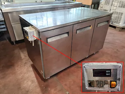Armadio frigo inox usato