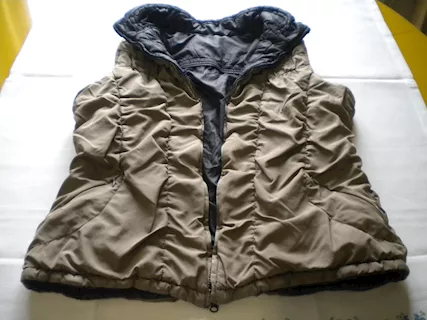 Smanicato uomo imbottino Double Face nero/beige tg. M - Foto 6