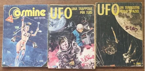 Lotto 3 fumetti Cosmine UFO anni '70