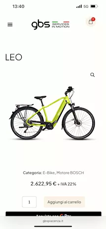 Bici e-bike, motore Bosch da uomo