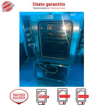 Forno a gas trivalente Zanussi 20 teglie GN 1/1 su base