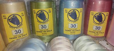 Filo 100% cotone Cucirini tre stelle, marca Cucirini che - Foto 2