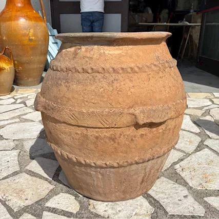 Antico grande orcio vaso terracotta
