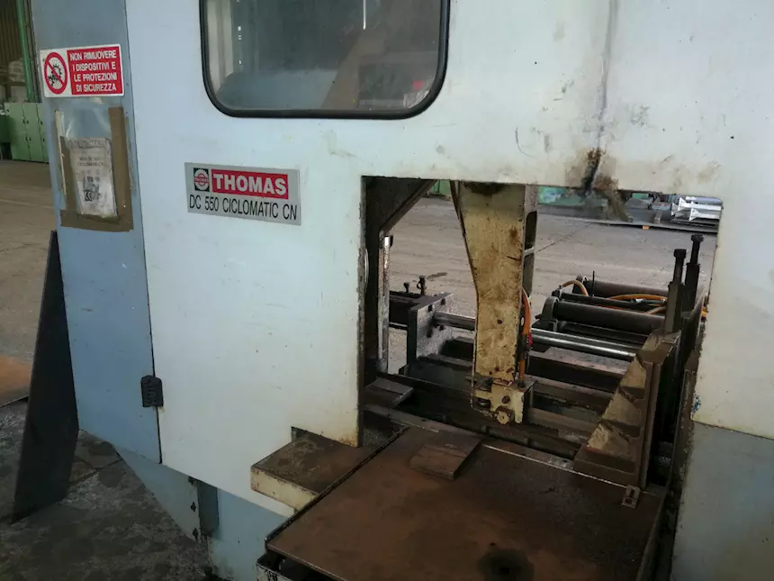 Segatrice a nastro Aut. THOMAS Mod DC 550 CICLOMATIC Cn, in buone condizioni - Foto 4