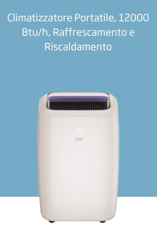 Condizionatore Portatile Beko 12000 Btu/h, tipologia Funzione - Foto 4