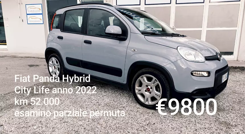 Fiat Modello Panda Hybrid 1000 City Life anno 2022 km 52.000 Berlina