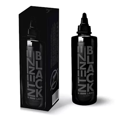 Intenze Black Label 240ml - Superior Tattoo Ink for Professi
