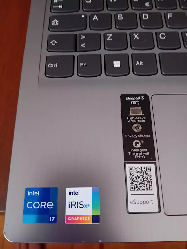 Foto 2Lenovo Ideapad 3, Intel core i7, 16GB RAM, 512GB memoria