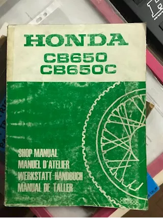 CB650 CB650C MANUALE OFFICINA X MANUTENZIONE HONDA