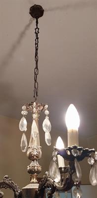 LAMPADARIO CHANDELIER OTTONE BRUNITO 3 LUCI, ottimo stato - Foto 3
