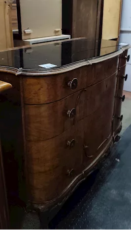 Comò in Legno Noce Stile Mosso - 25099