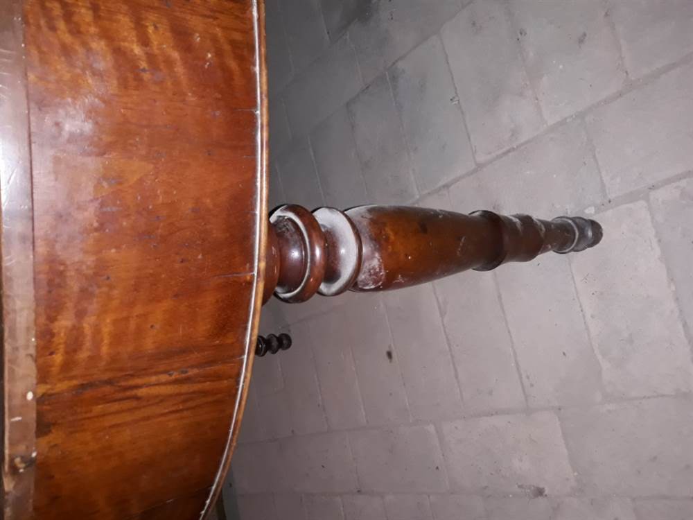 Tavolo ovale del 1800 Luigi Filippo orinale in noce - Foto 3