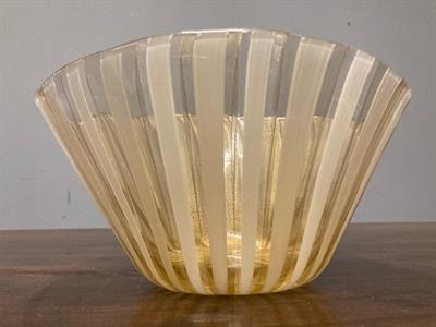 Coppa centrotavola Murano Barovier e Toso anni 70. Firma