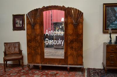 Armadio tre ante stile Art Déco degli anni 50, in ottime condizioni - Foto 2
