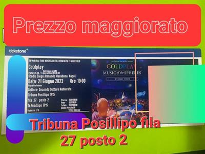 Coldplay Concerto 21 giugno 2023 Napoli World Tour.