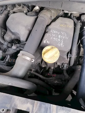 Motore Scenic 1.5 DCI 81 kW sigla K9KA6 2013
